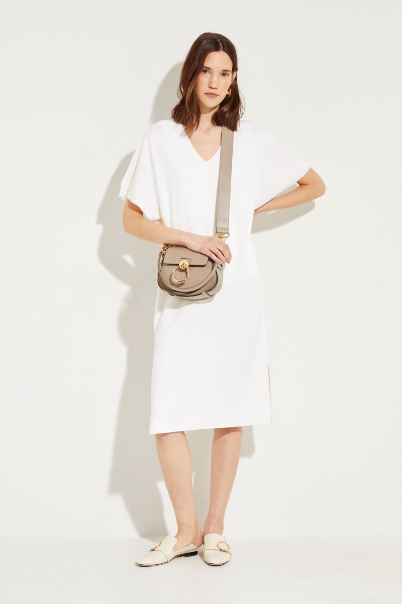 Woll-Kleid Crèmeweiß
