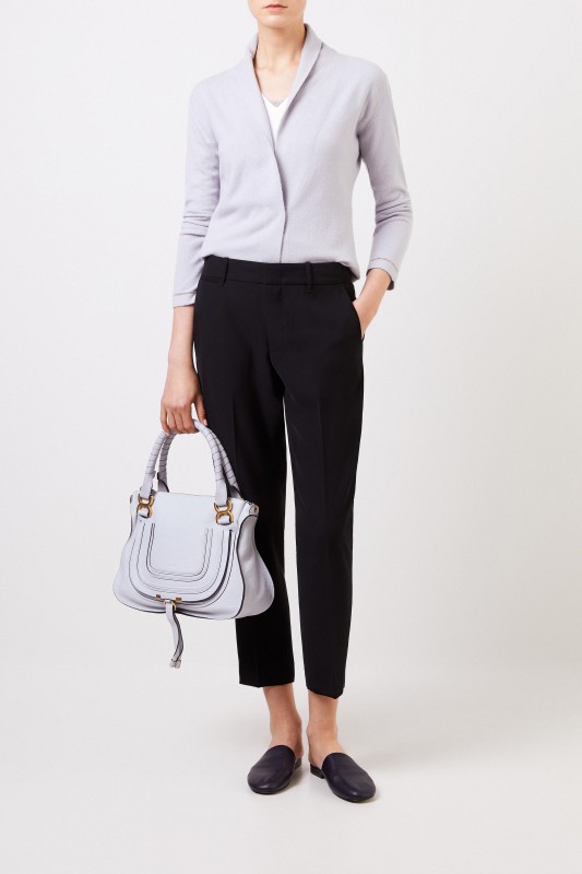Fabiana Filippi Kurzer Woll-Seiden-Cardigan Hellblau