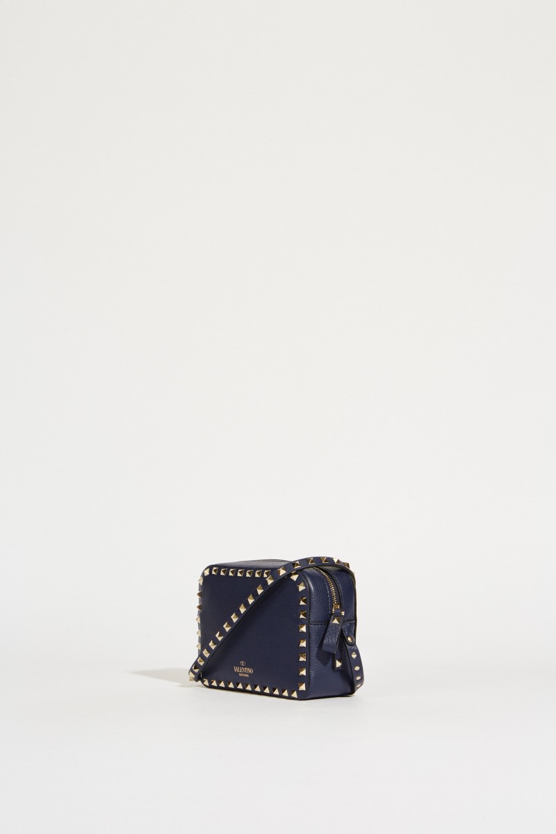 Umhängetasche 'Rockstud Camera' Blau