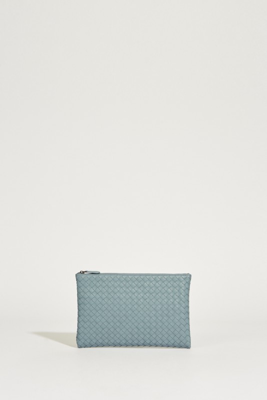 Geflochtene Clutch 'Poach' Blau