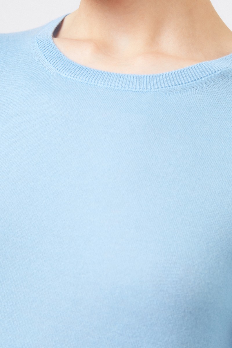 Feinstrick Cashmere-Pullover 'Ivastone' Sky Blue