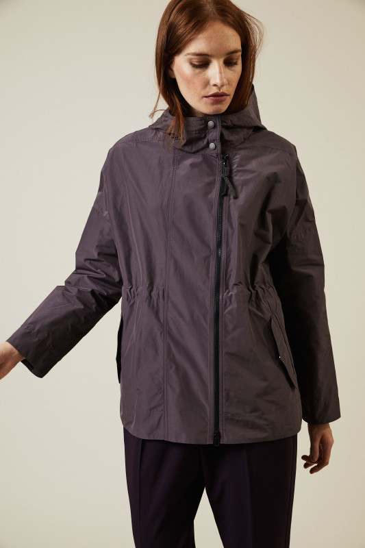 Leichte Oversize-Jacke in Violett