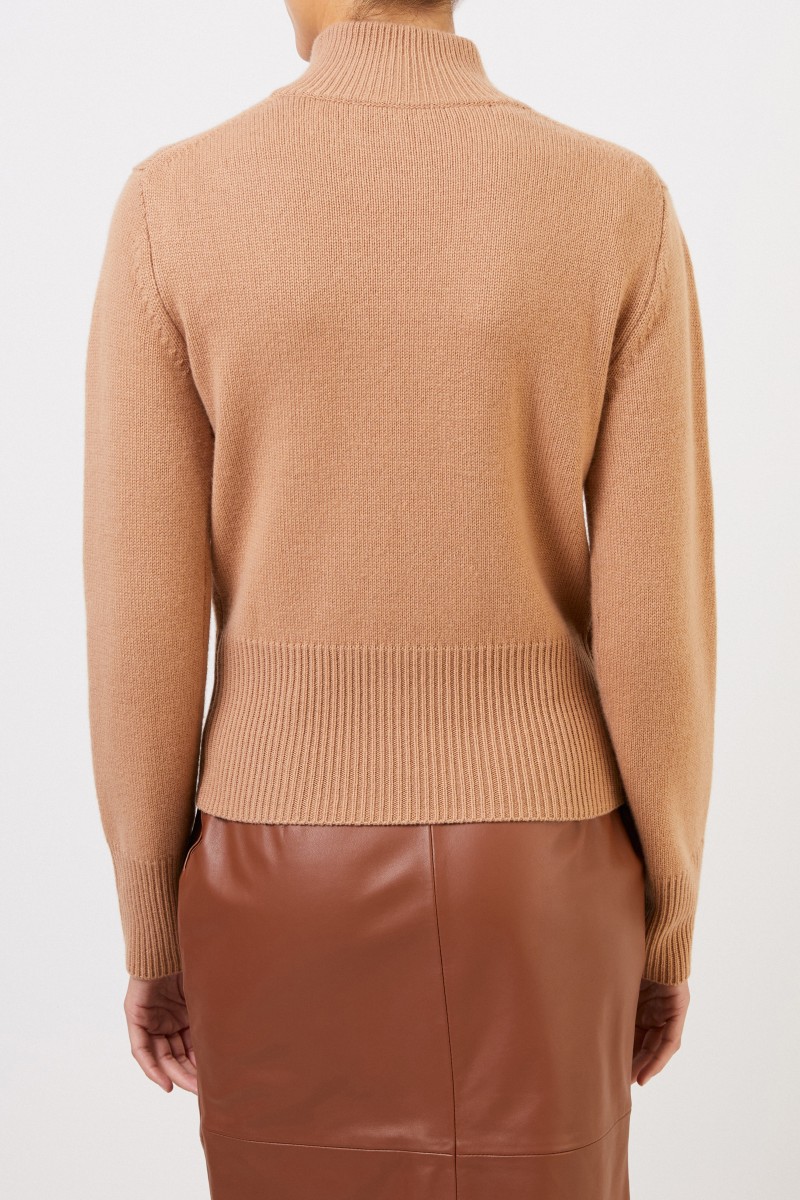 Cashmere-Pullover 'Caiola' mit Turtleneck Camel