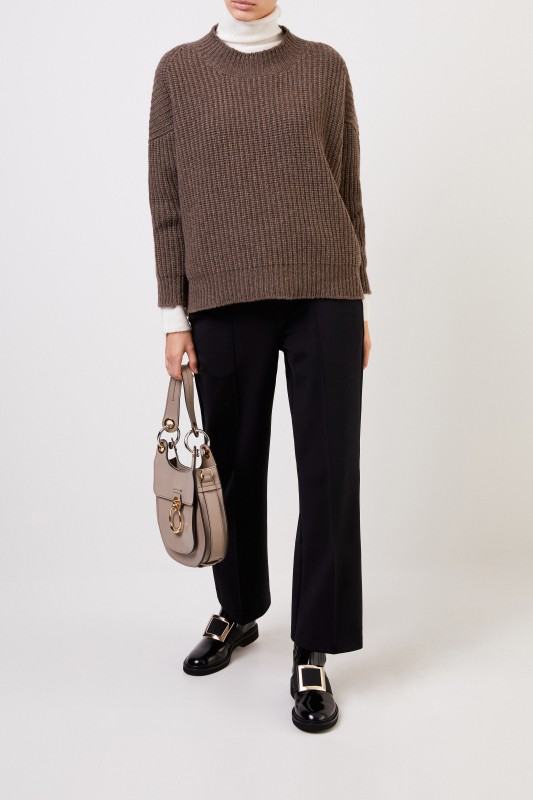 Agnona Cashmere Pullover Braunmeliert