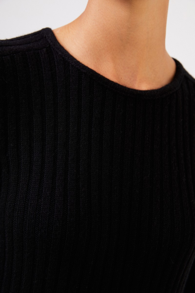 Iris von Arnim Cashmere-Strickkleid 'Christella' Schwarz