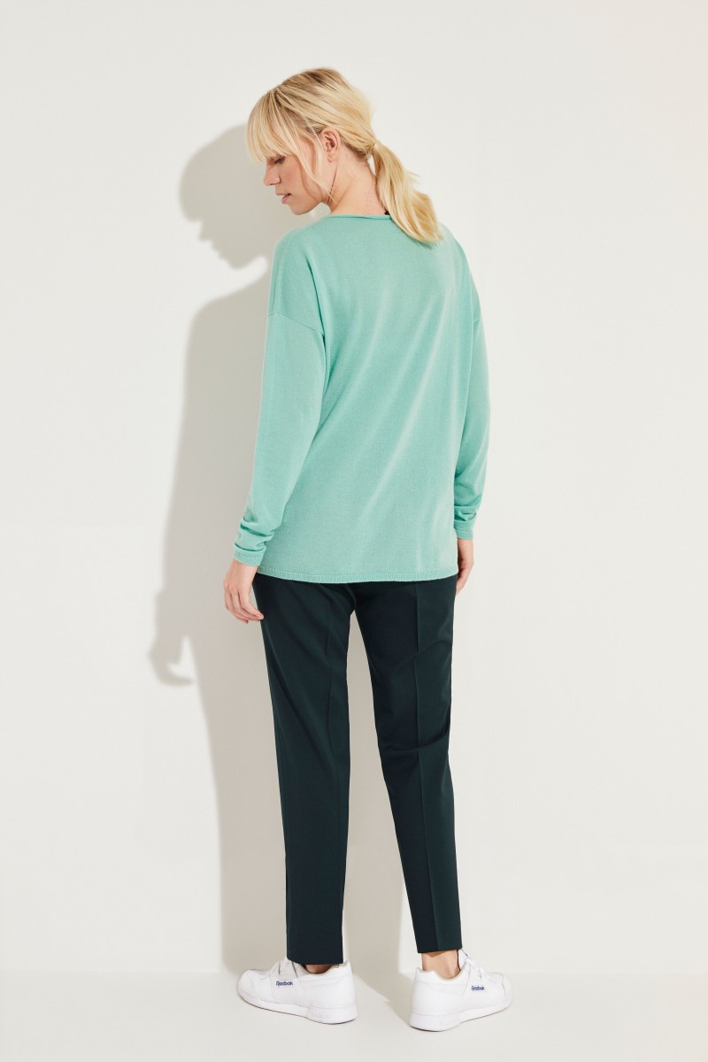 Cashmere-Pullover 'Lana' Grün