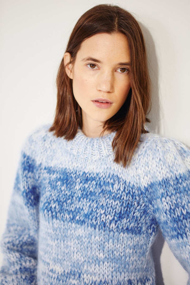 Mohair-wool sweater Blue