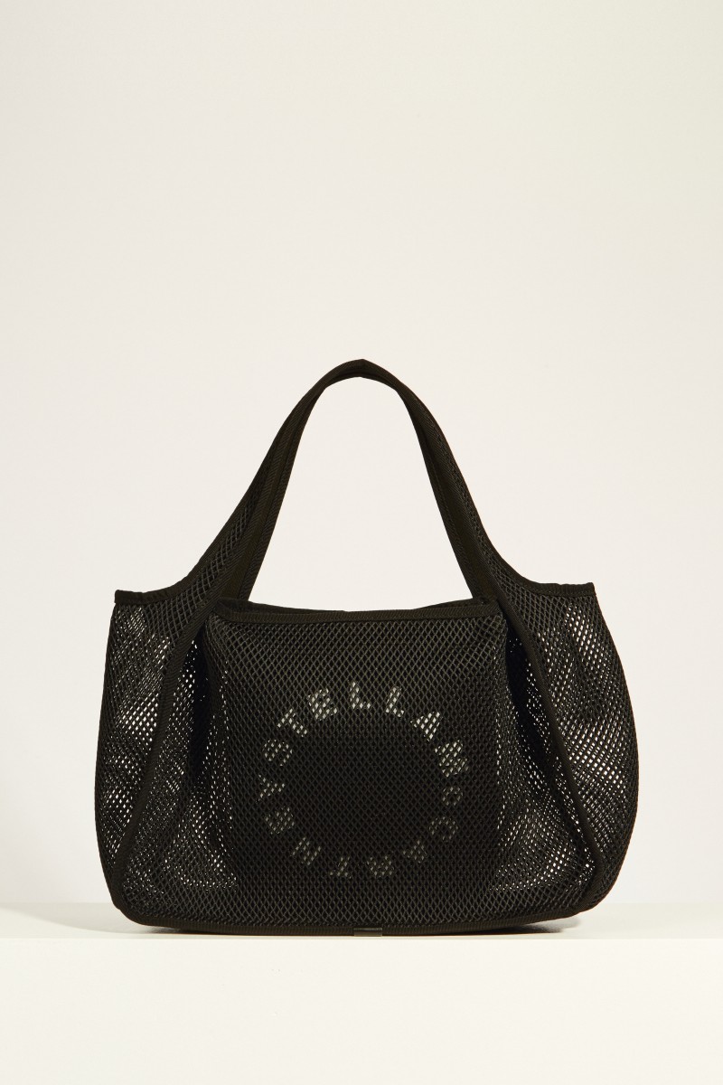 Tasche aus Mesh 'Tote Logo' Schwarz