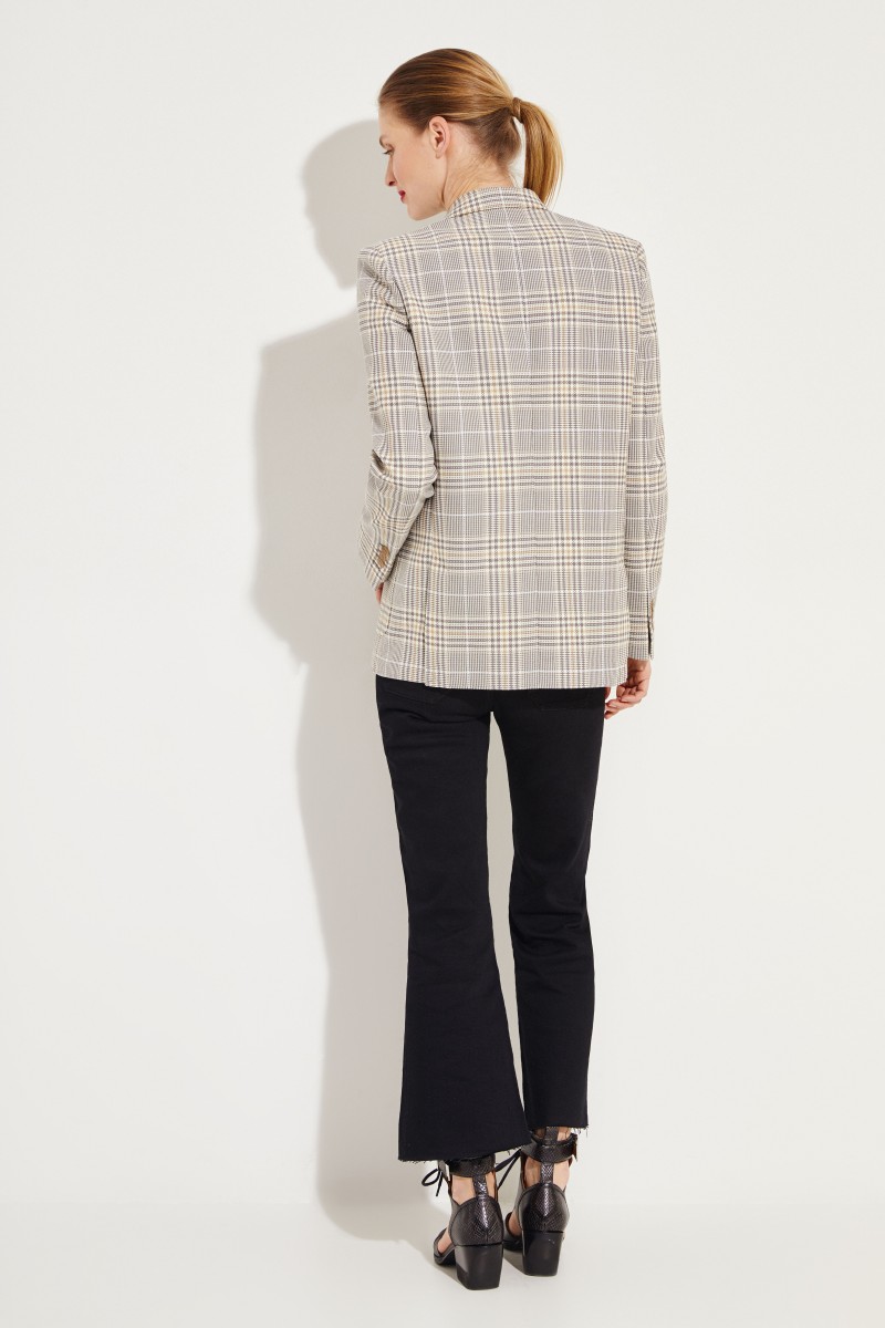 Glencheck-Blazer 'Jana Glossy' Multi
