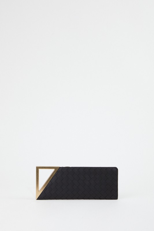 Bottega Veneta Clutch 'BV Rim' Schwarz