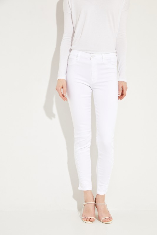 Jeans 'HW Skinny Crop' Weiß