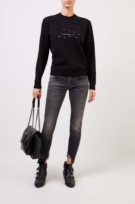 R13 Skinny-Jeans 'Boy Skinny' Anthrazit