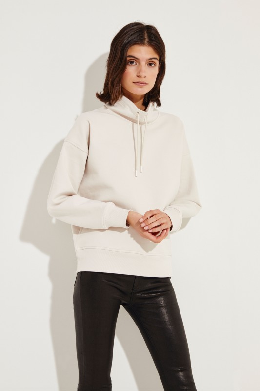 Baumwoll-Sweatshirt Beige