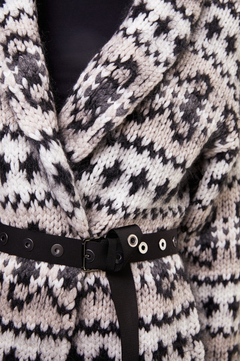 Brunello Cucinelli Cashmere-Cardigan mit Gürtel Multi