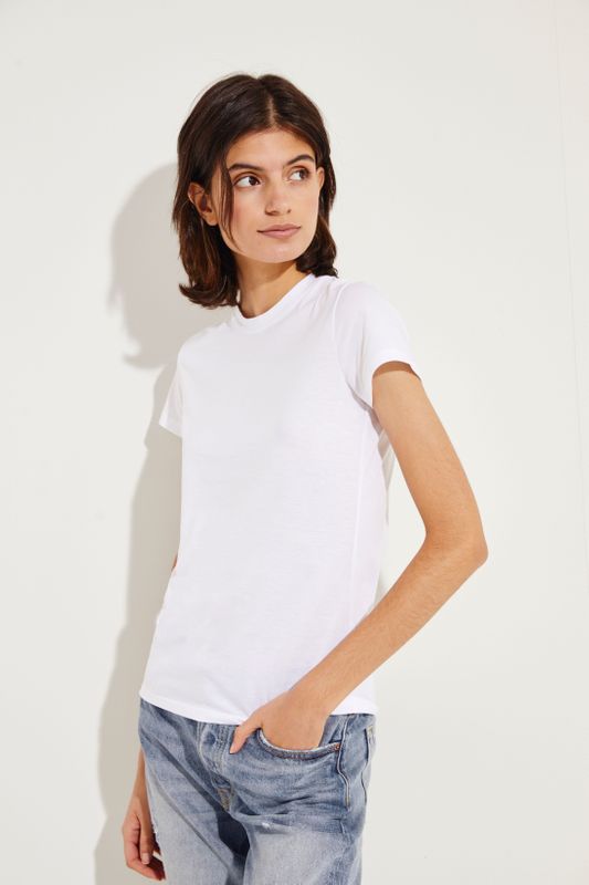 Schlichtes T-Shirt Weiß
