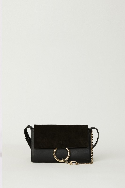 Schultertasche 'Faye Small' Schwarz
