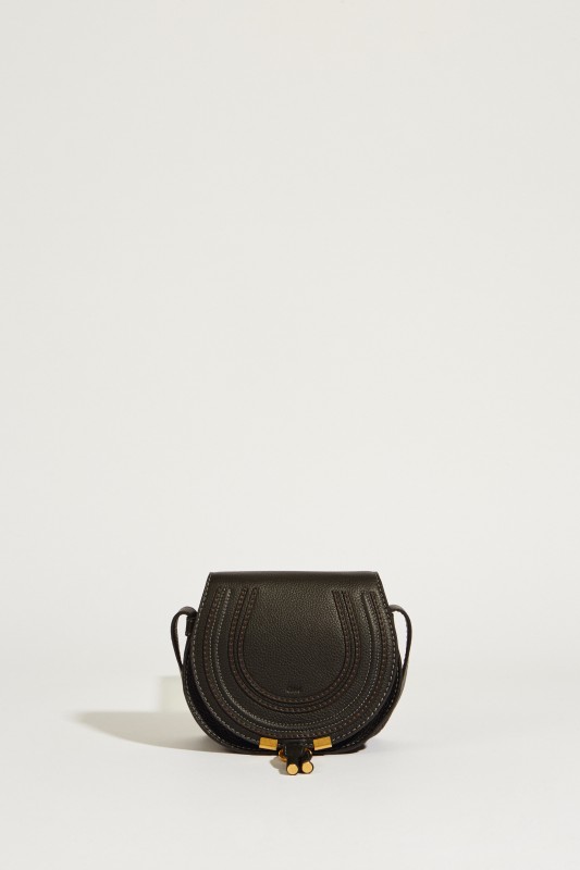 Umhängetasche 'Marcie Saddle Small' Schwarz