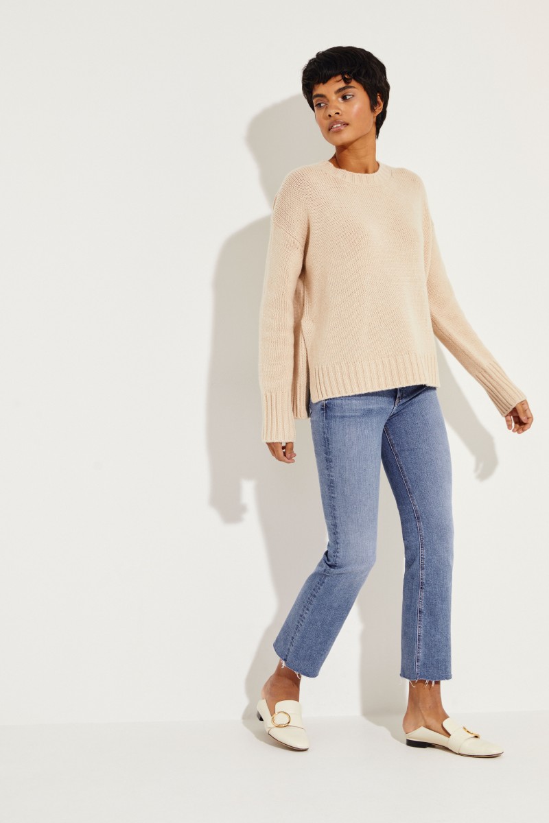 Cashmere Pullover 'Chrissy' Puder