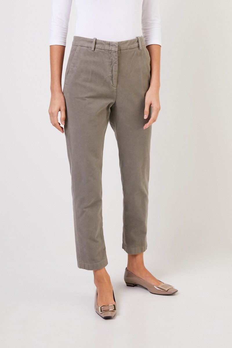 Aspesi Baumwoll-Hose mit weichem Finish Taupe