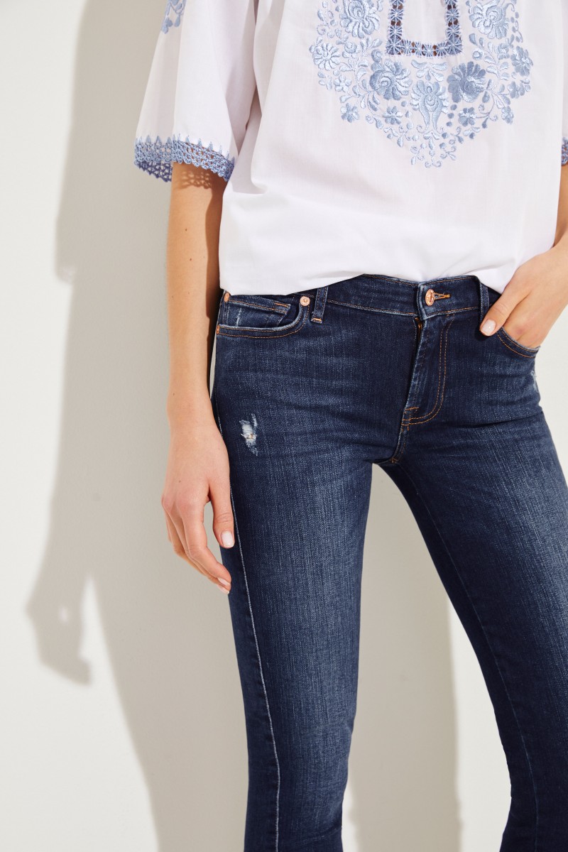 Skinny Jeans 'The Skinny Crop' Blau