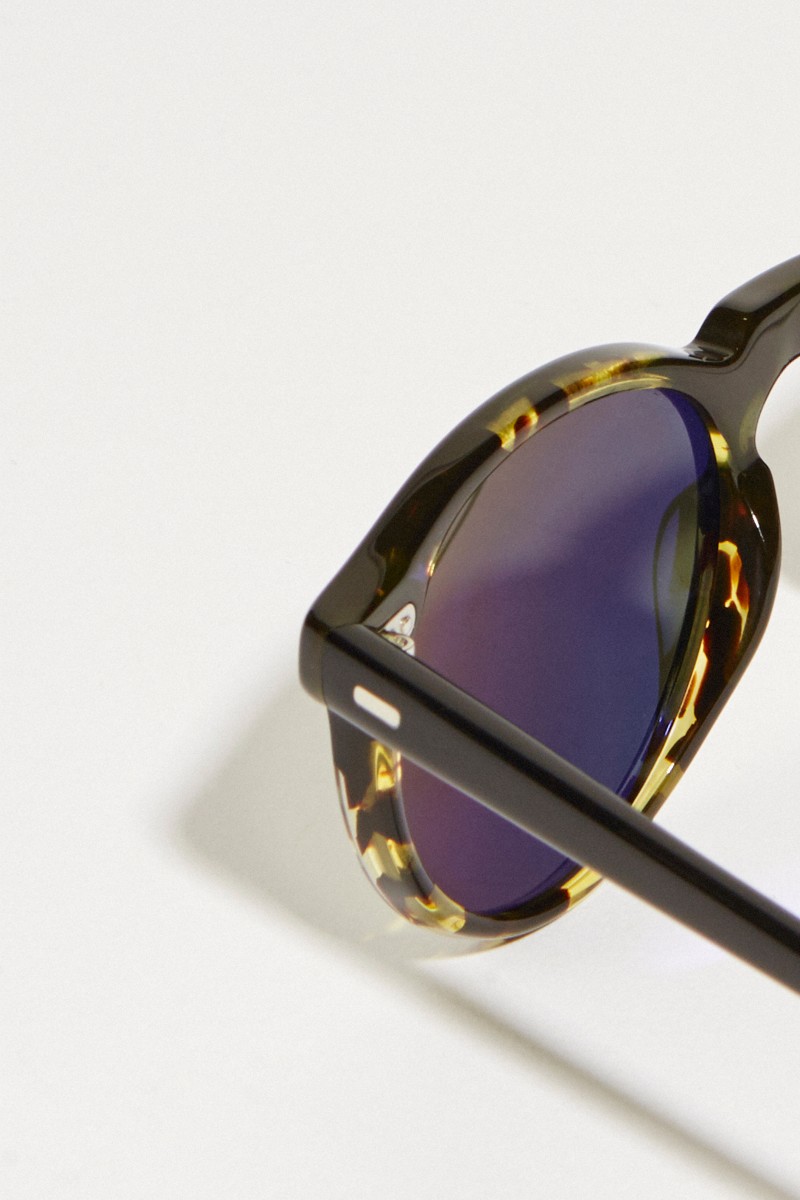 Oliver Peoples Sonnenbrille 'Gregory Peck' mit Muster Schwarz
