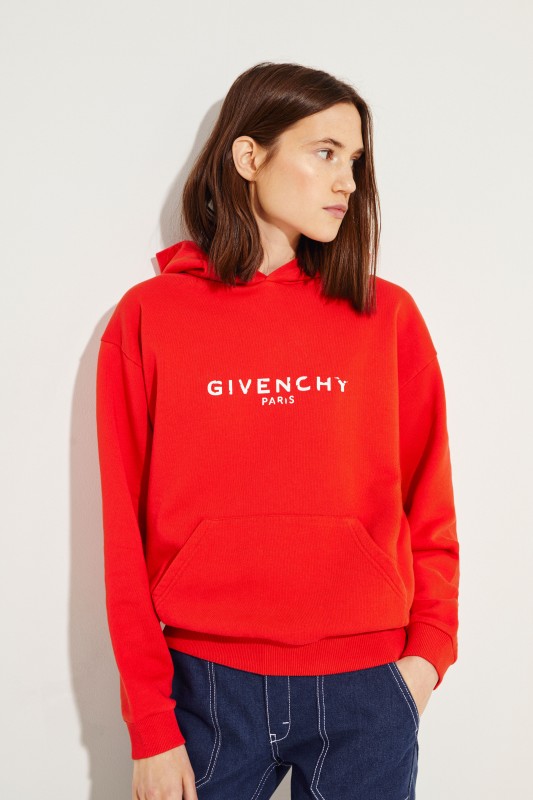 Sweatshirt mit Kapuze Rot