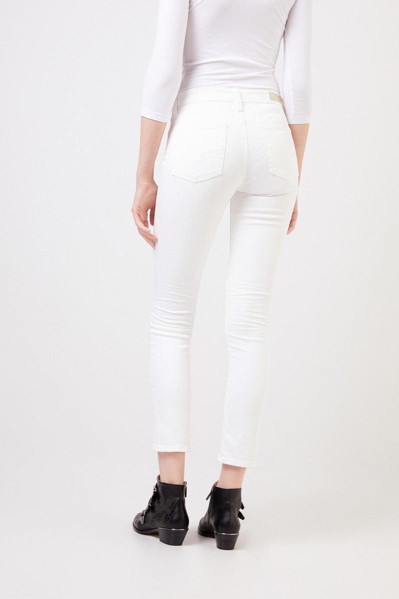 AG Jeans Highrise-Jeans 'The Mari' Weiß