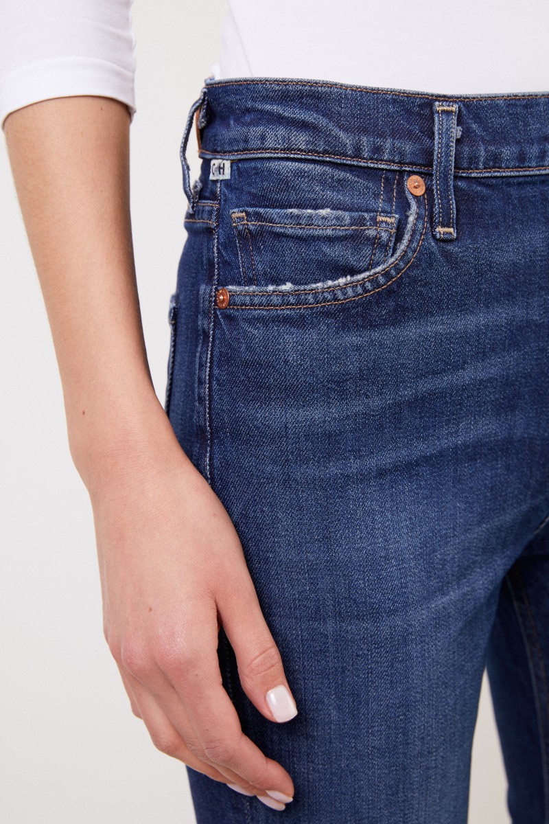 Jeans 'Demi Cropped Flare' Blau