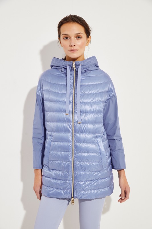 Leichter Daunenmantel Blau