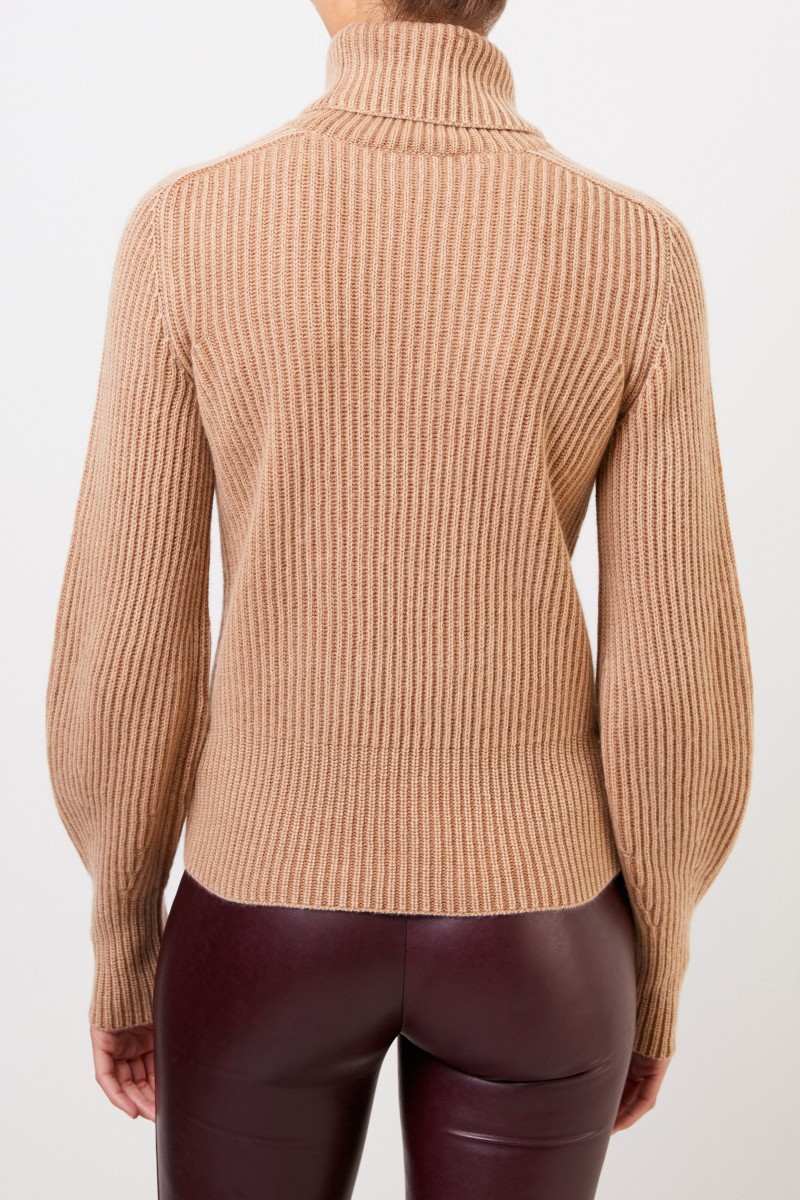 Iris von Arnim Cashmere-Pullover 'Seille' mit Rollkragen Camel