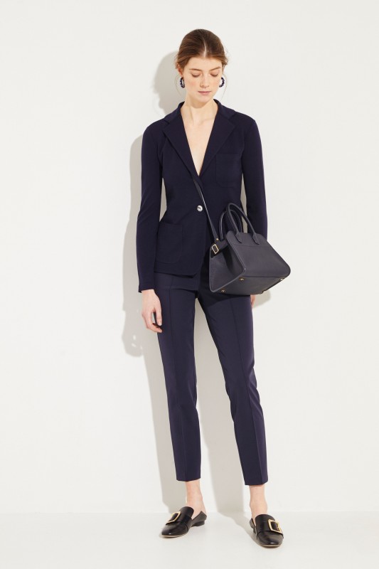 Woll-Blazer Blau