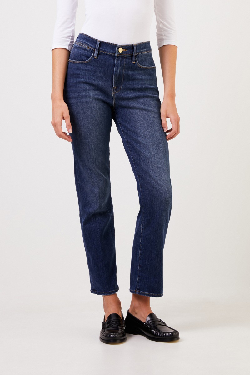 Frame Jeans 'Ali High Straight' Dunkelblau
