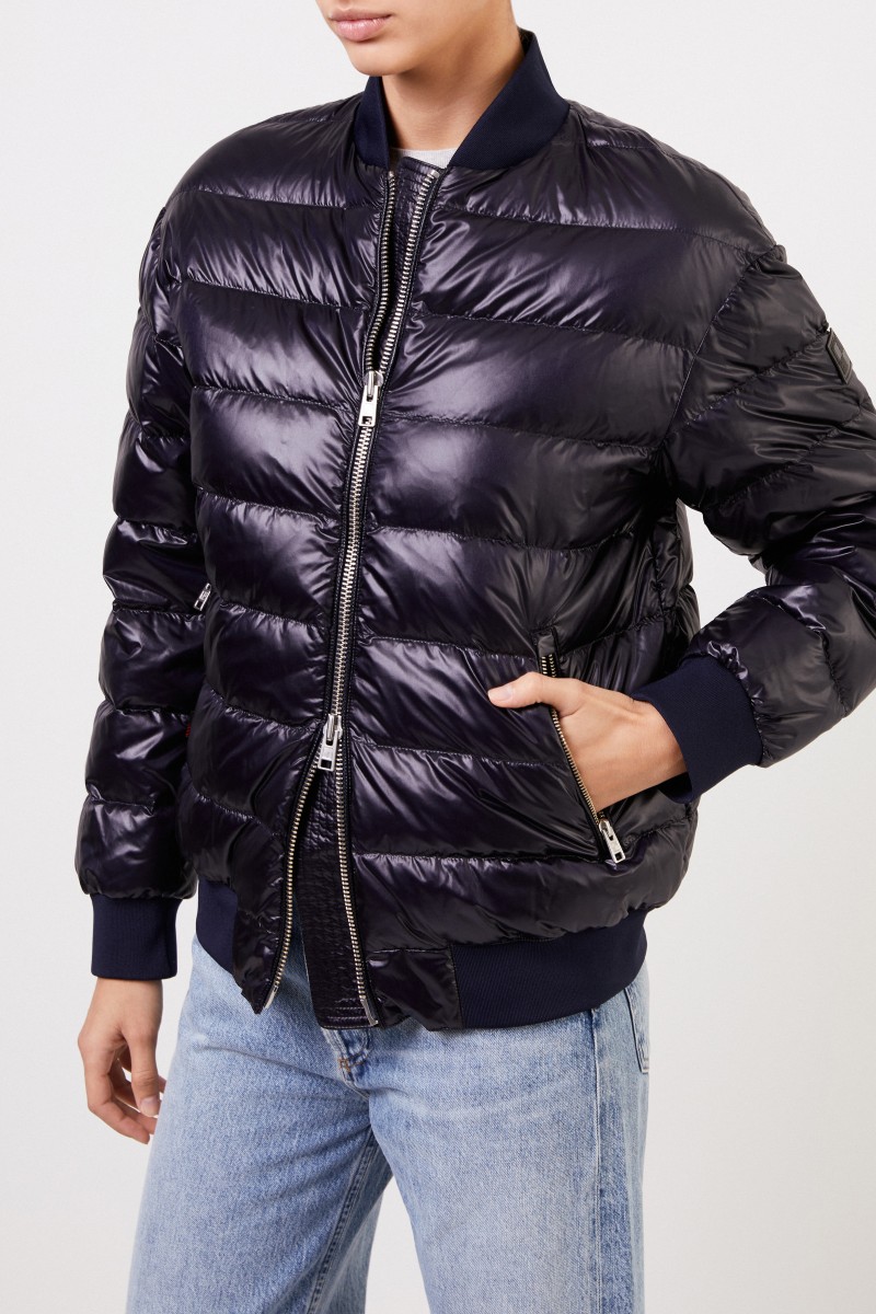 Woolrich Daunen-Bomberjacke 'Alquippa Bomber' Marineblau