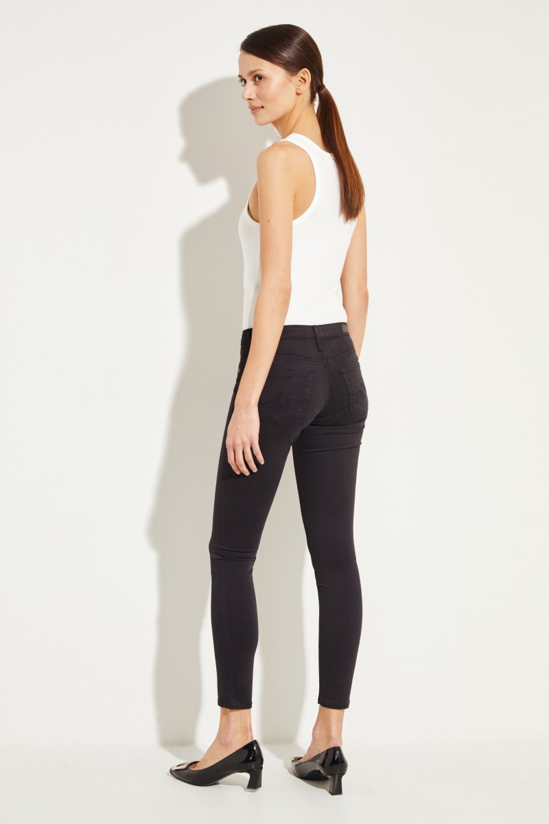 AG Jeans Super Skinny Jeans 'The Legging Ankle' Schwarz