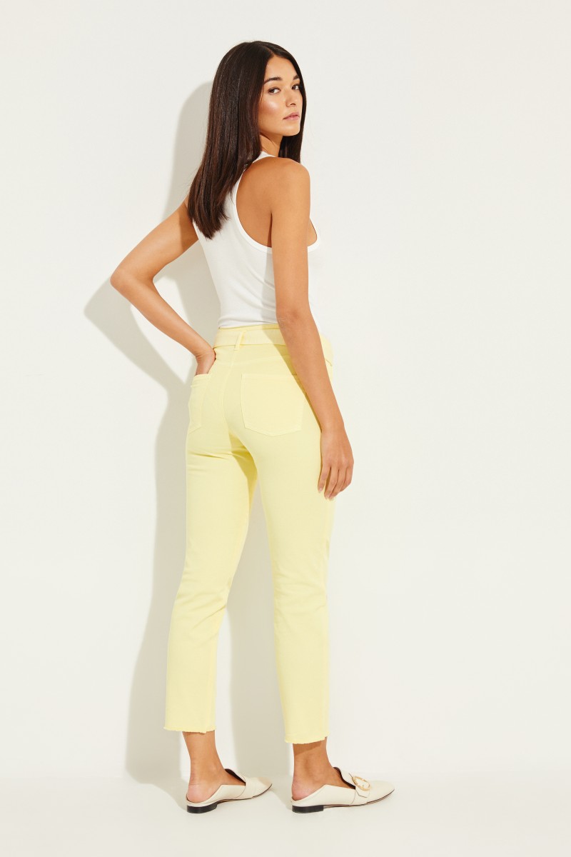 Jeans 'Scout Cropped' Gelb