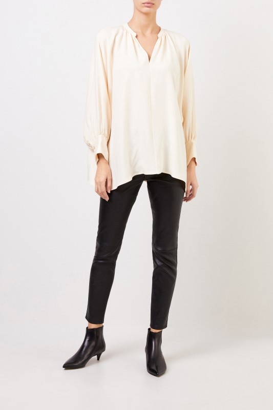 Seidenbluse 'Alma' Crème