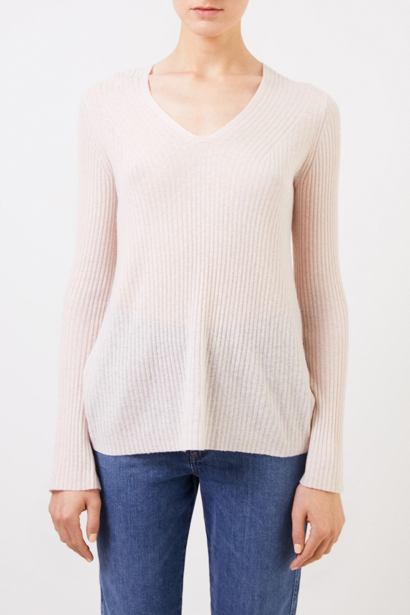 Vince Woll-Cashmere-Pullover Crème