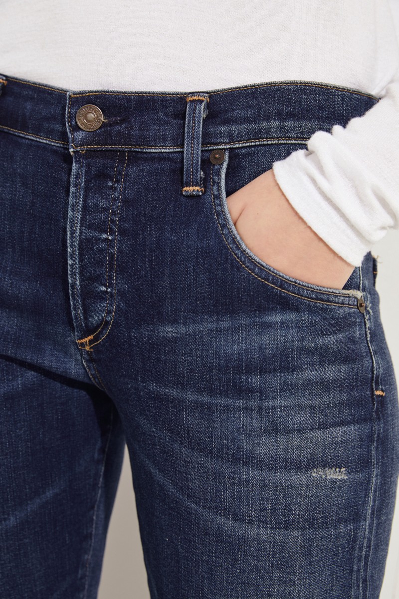 Schmale Boyfriend-Jeans 'Emmerson' Blau