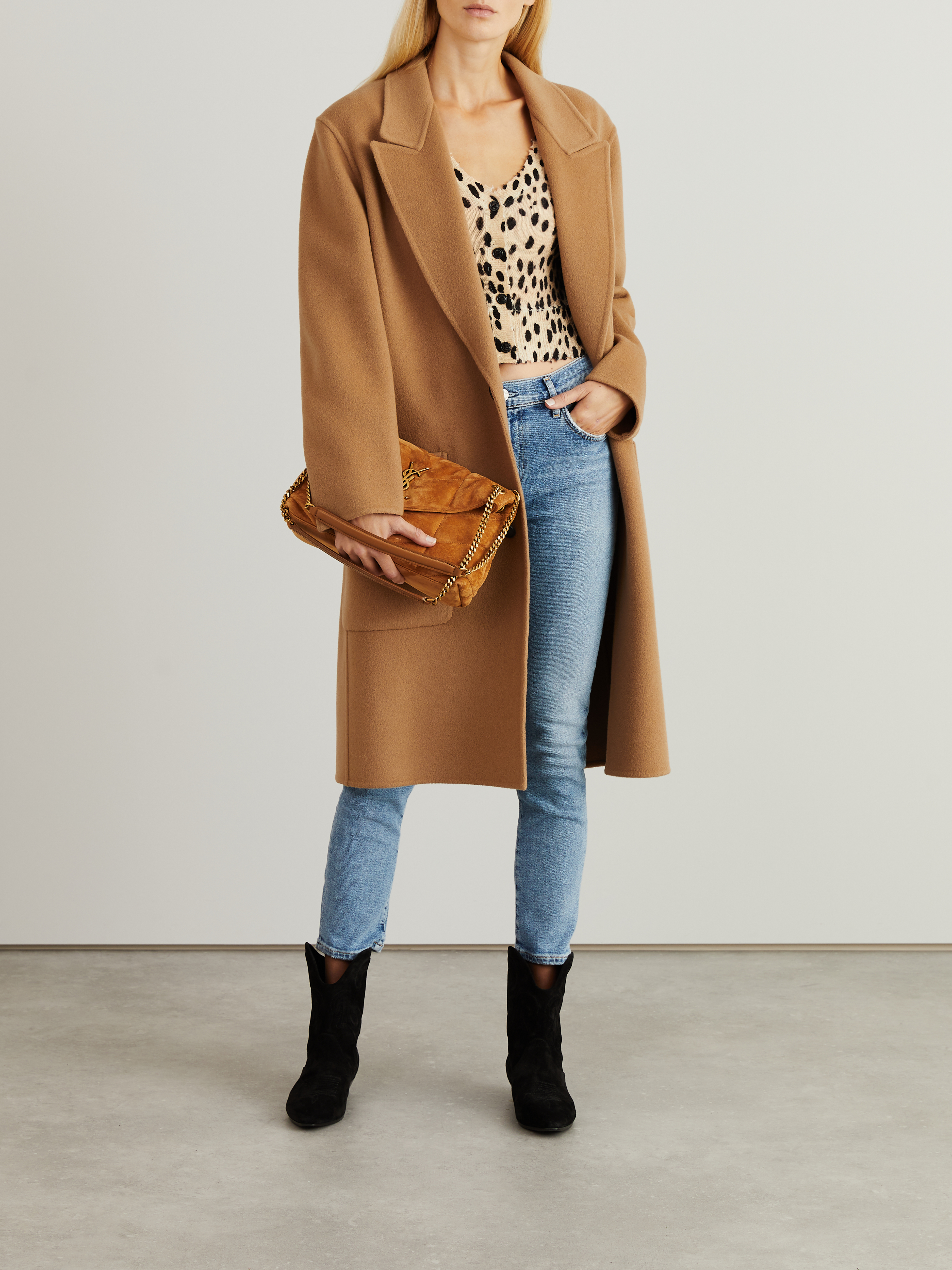 leopard print short cardigan