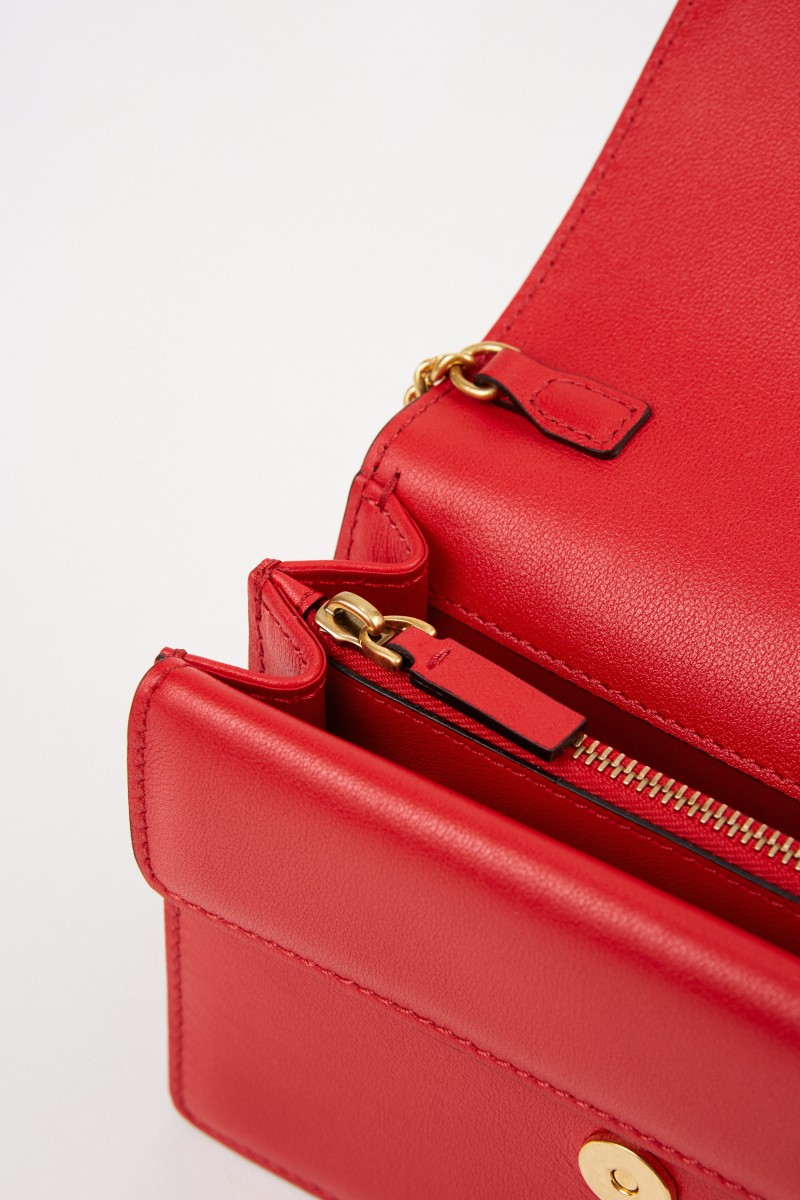 Valentino Pochette VRING mit Kettenriemen Rot