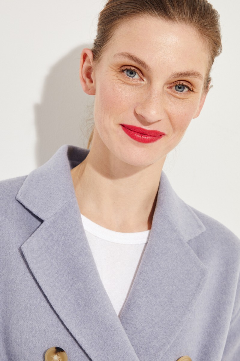 Woll-Cashmere-Jacke 'Odine Double' Blue Melange