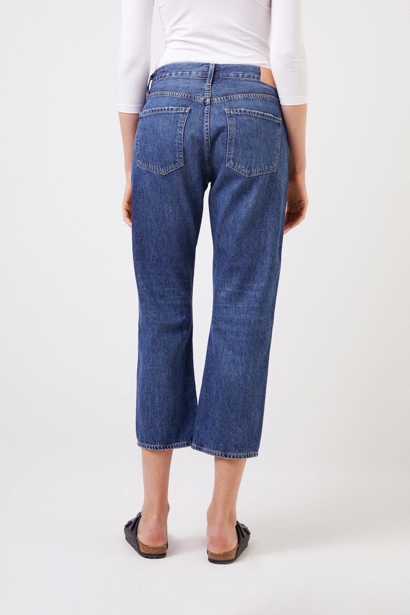 High-Rise Jeans 'Emery' Blau