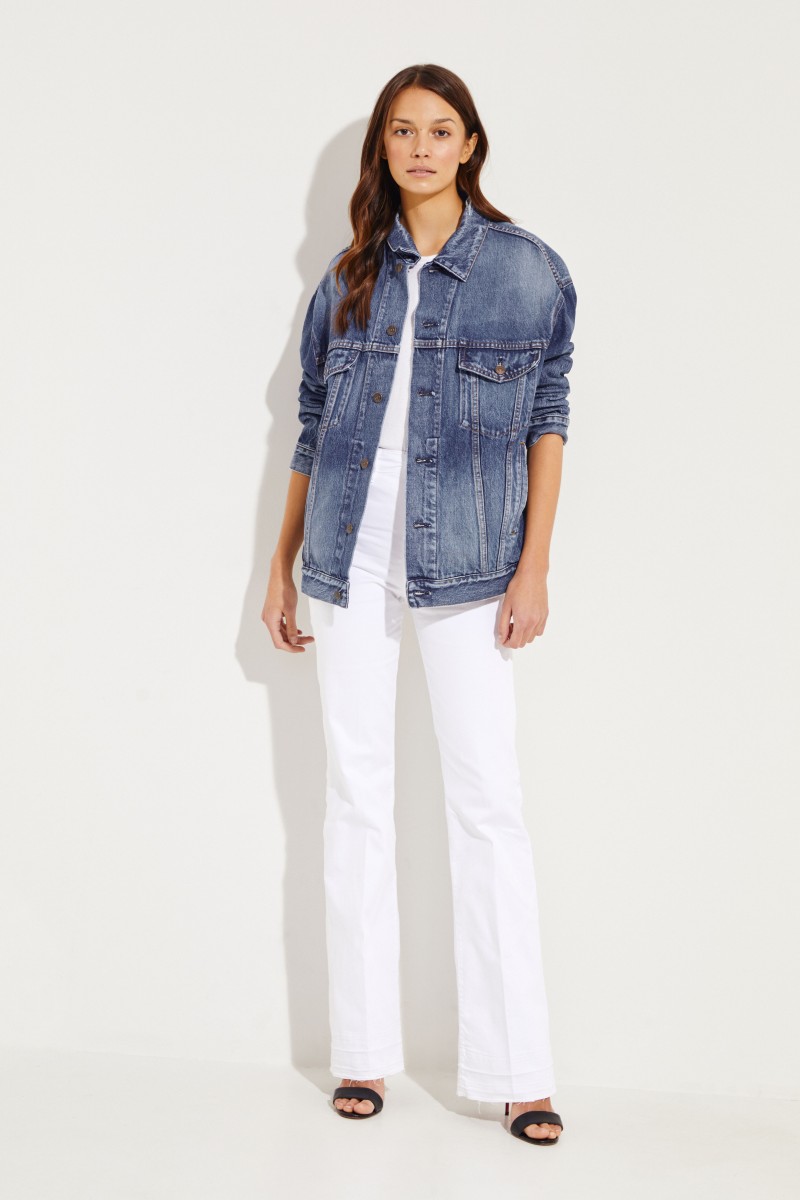 Bootcut-Jeans 'Lisha' Weiß