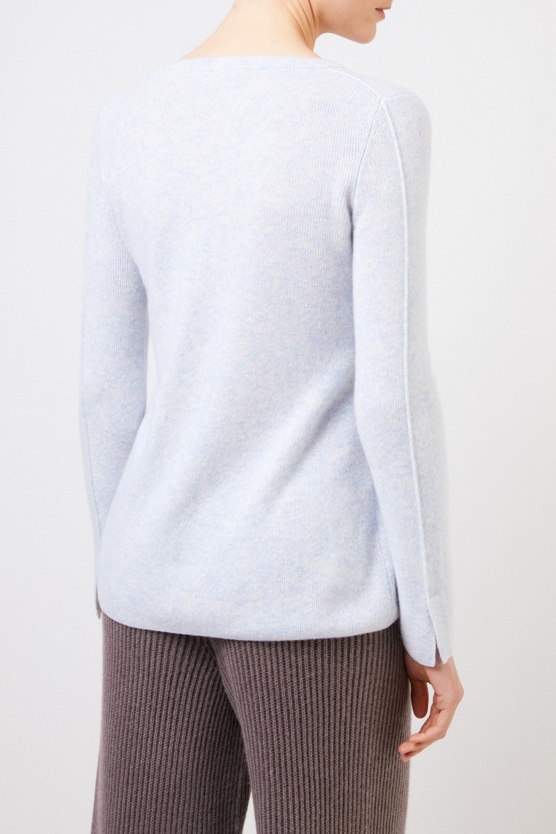 Cashmere-Seiden-Pullover 'Tami' Hellblau