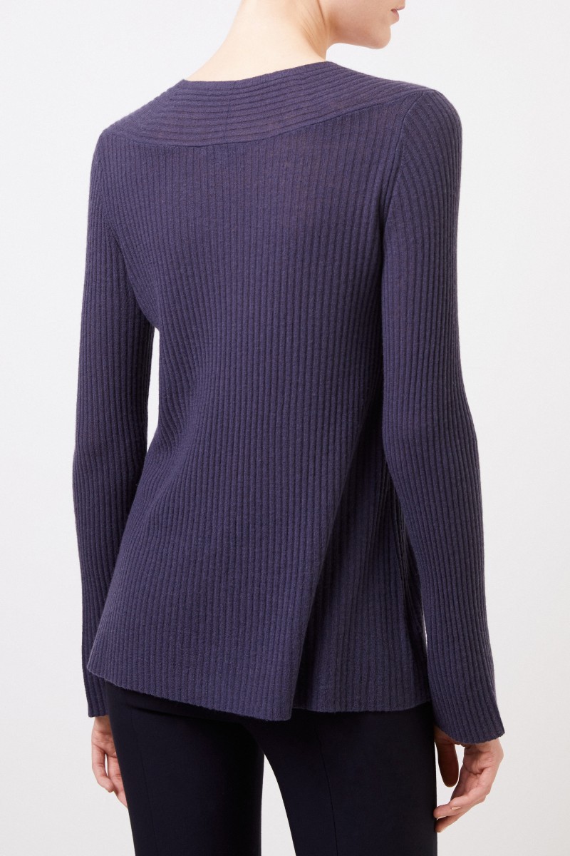 Vince Woll-Cashmere-Pullover Taubenblau