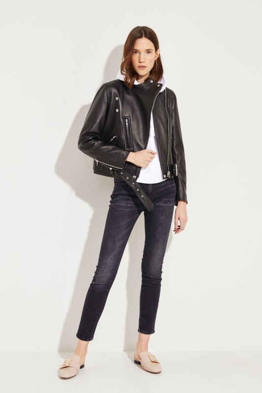 Lederjacke 'Lewis' Schwarz