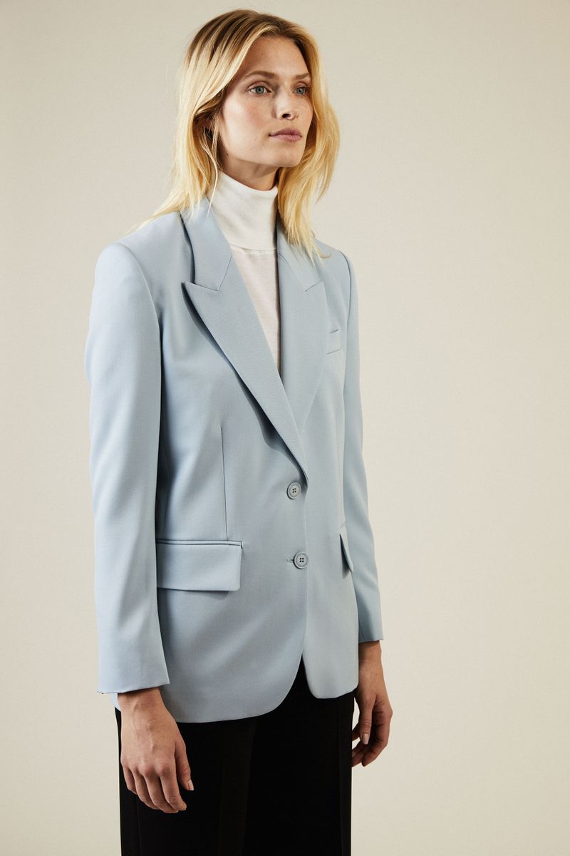 Wollblazer 'Ingrid' Blau