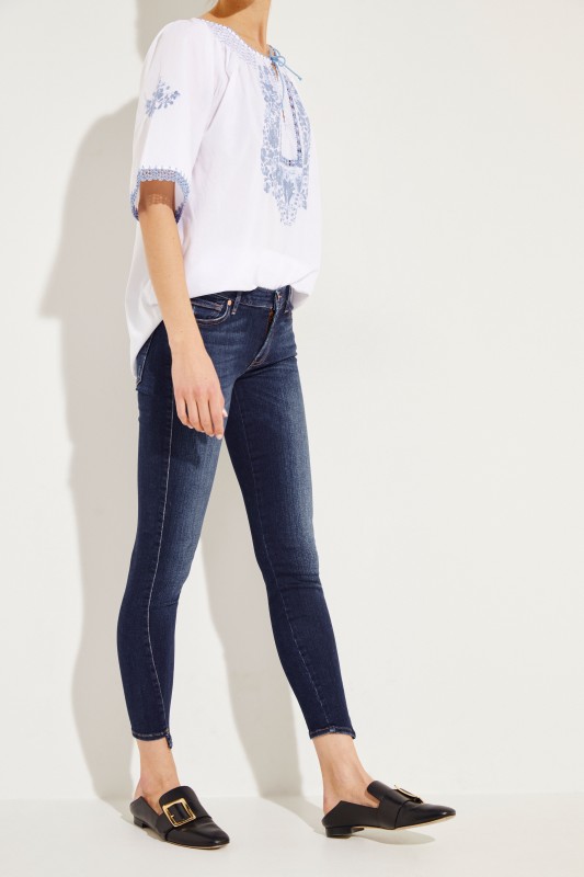 Skinny Jeans 'The Skinny Crop' Blau