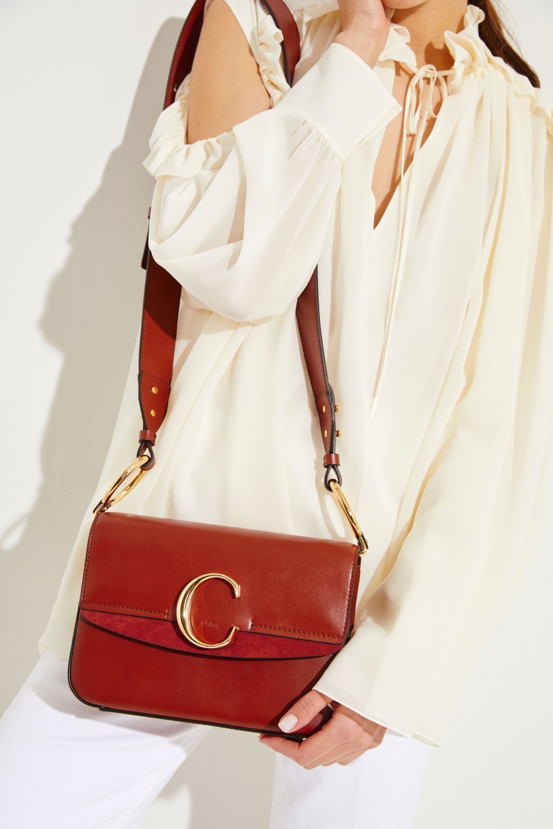 Tasche 'Chloé C Small' Sepia Brown