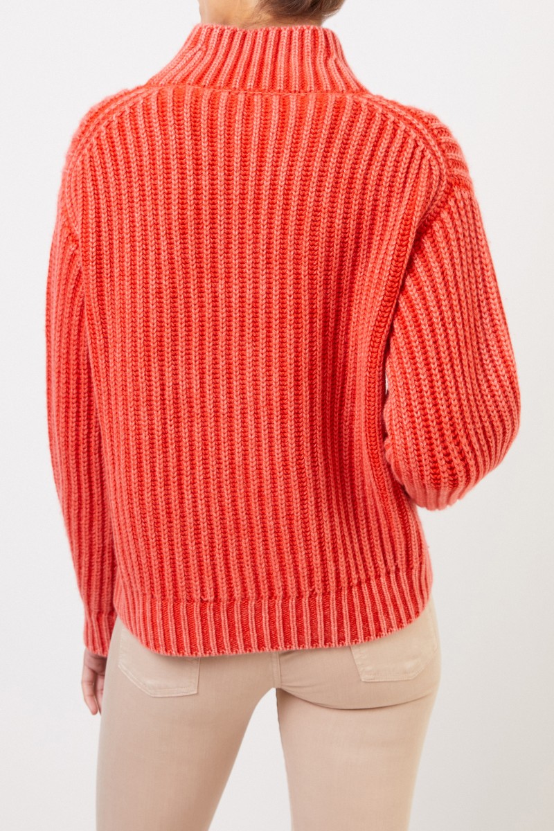 Iris von Arnim Cashmere-Pullover 'Savrine' mit Turtleneck Granat